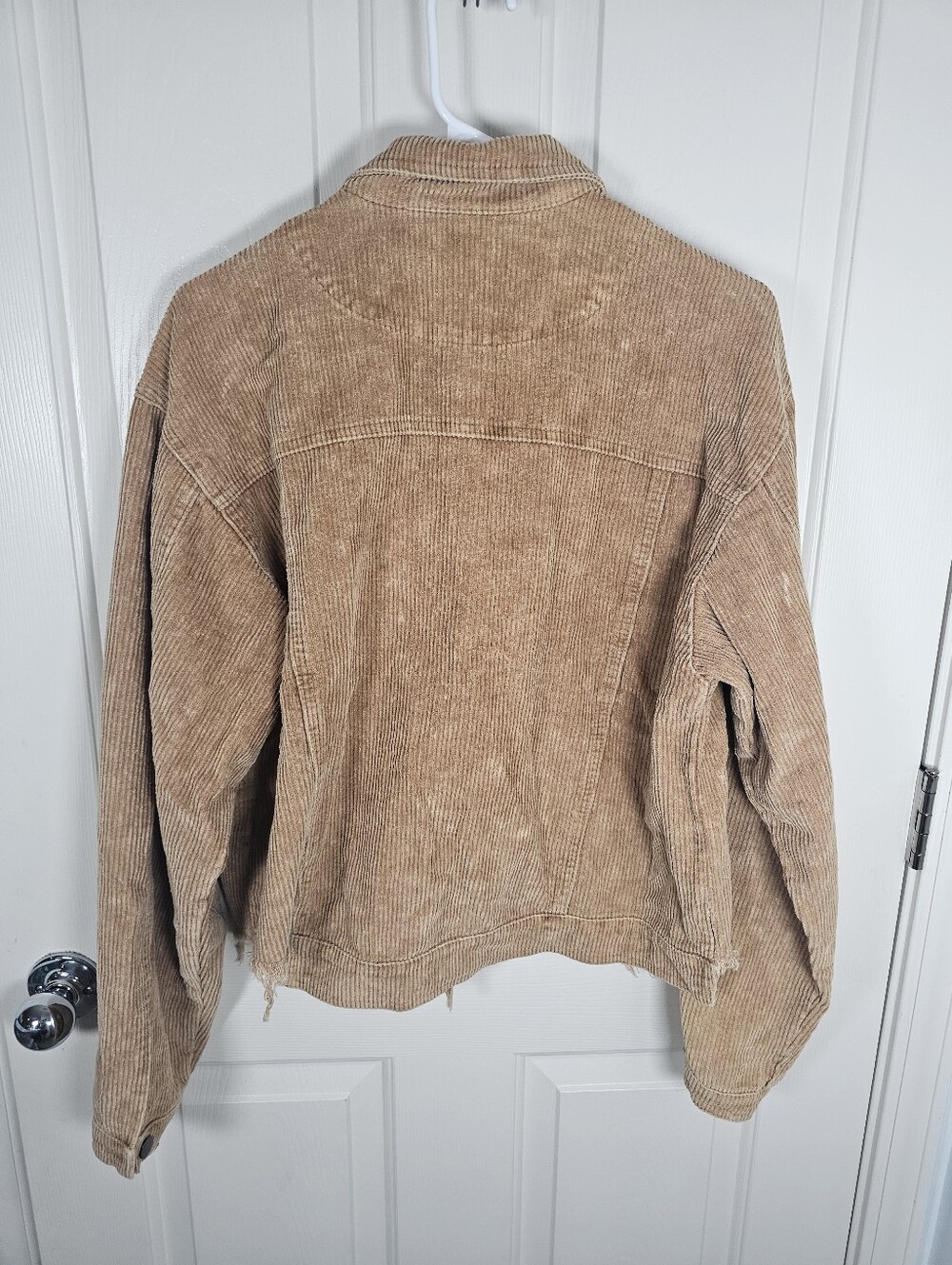 POL Corduroy Patch Sequince Crochet Jacket Size M - Picture 6 of 7